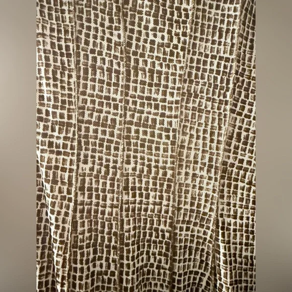 Coldwater Creek Brown Geometric Dress - Picture 3 of 5